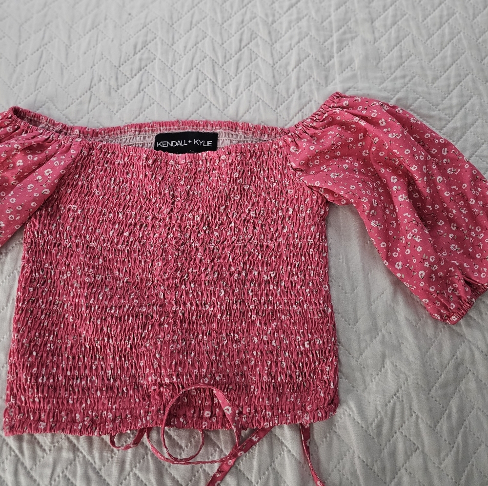 Kendal + Kelly top, small, pink